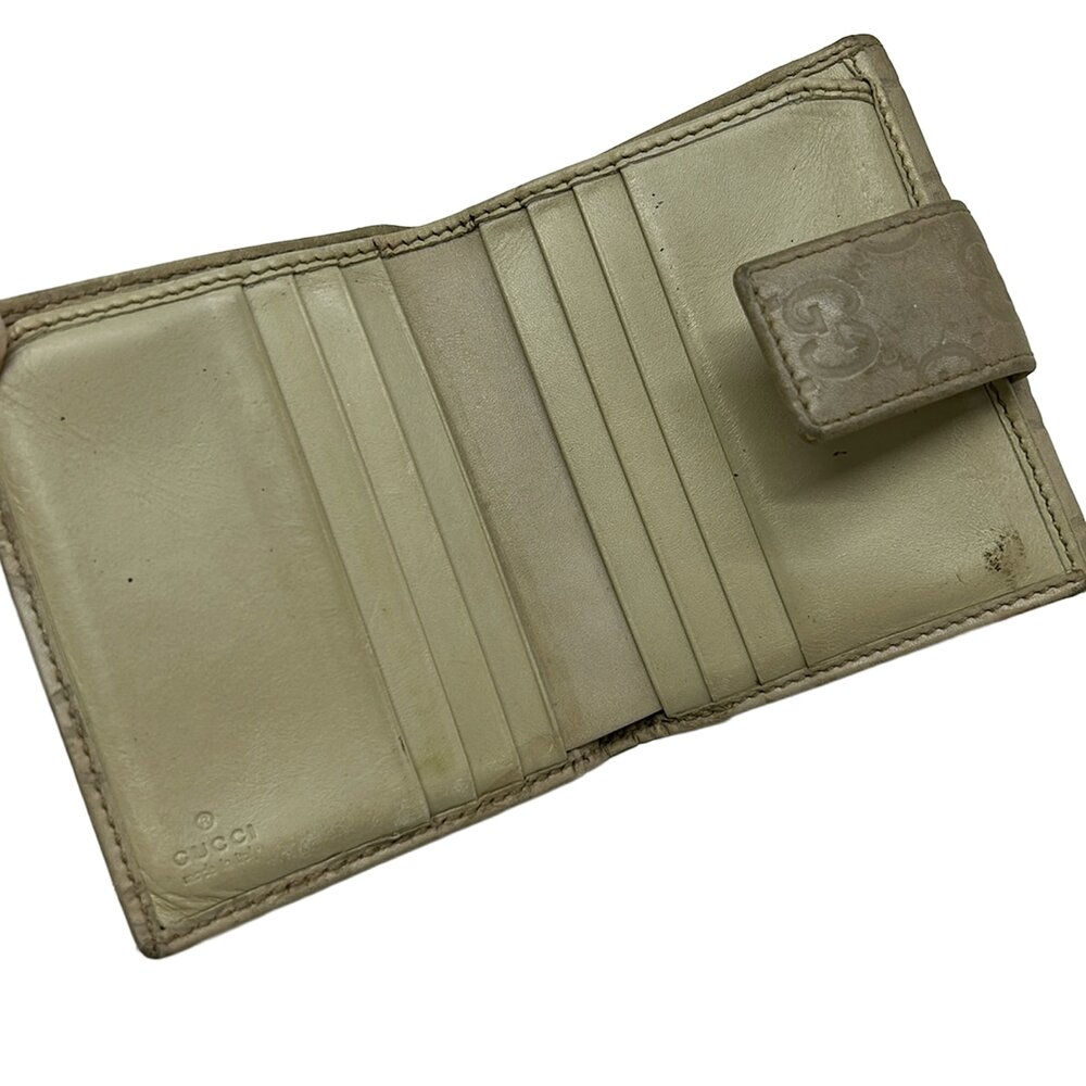 Gucci Metal bar, Striped Double-hook Wallet 112716 - Picture 3 of 7